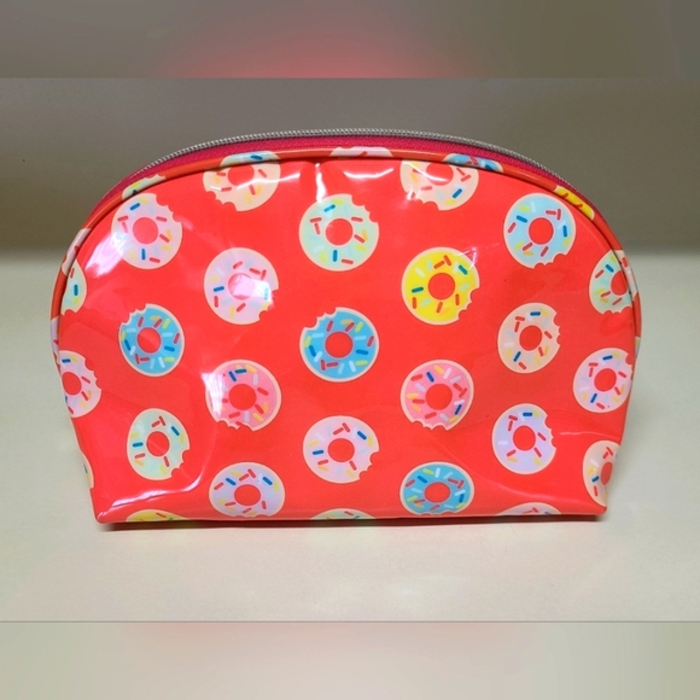 Dabney Lee Red Donut Cosmetic Bag
